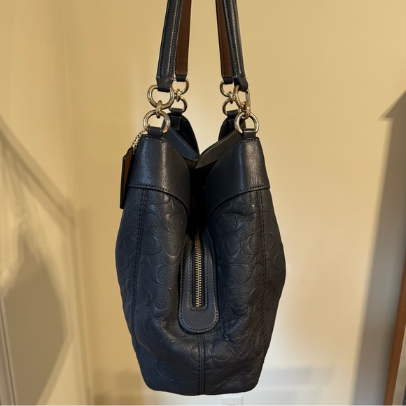 Coach Lexy Signature Embossed Leather Bag - Picture 8 of 12